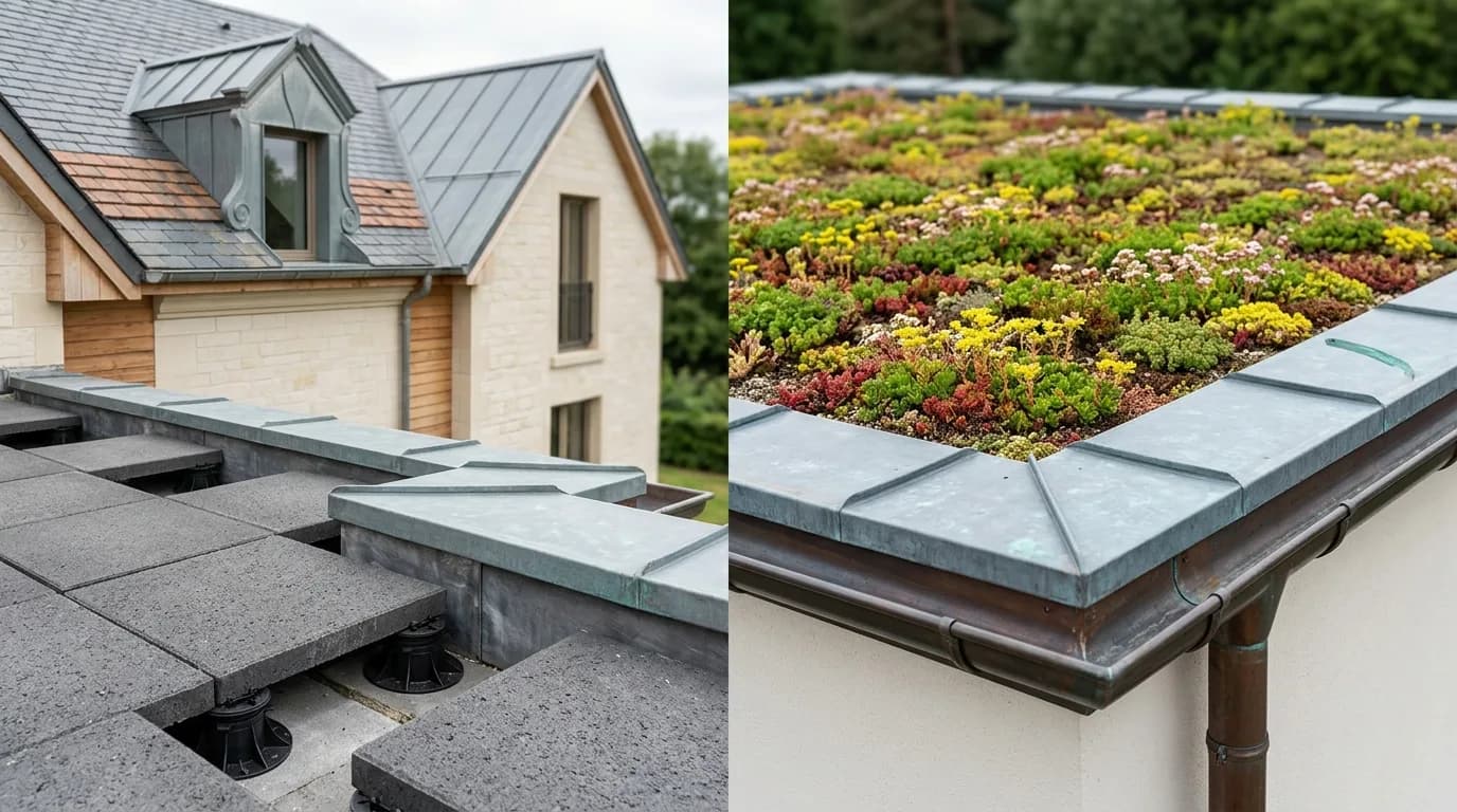 Toiture terrasse ou toiture végétalisée : coût, entretien et durée de vie au Luxembourg